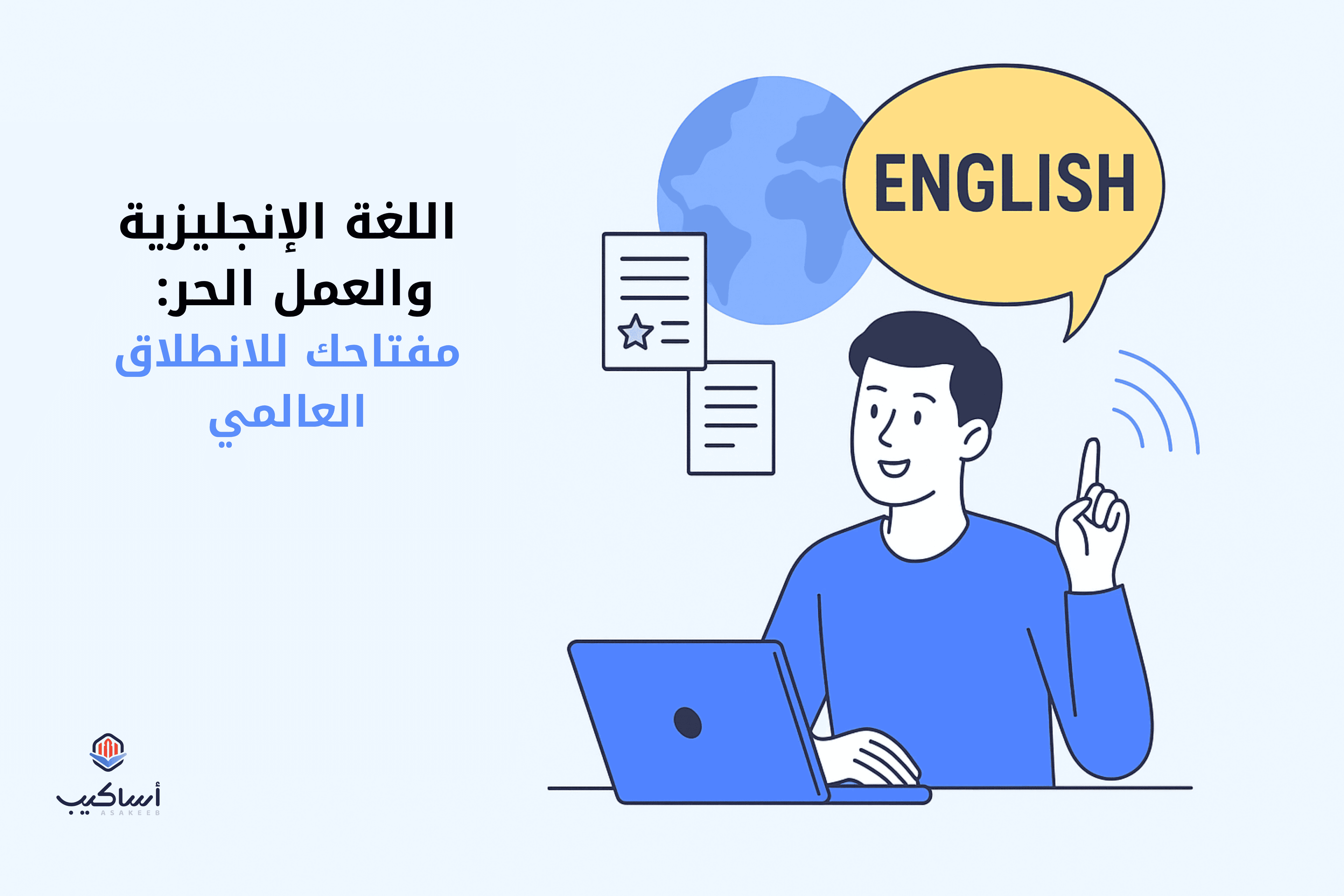 اللغة الإنجليزية والعمل الحر: مفتاحك للانطلاق العالمي